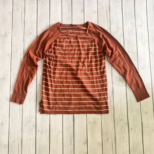 Staccato brown striped lightweight sweater-medium